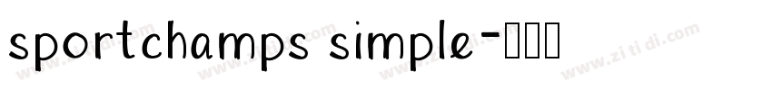 sportchamps simple字体转换